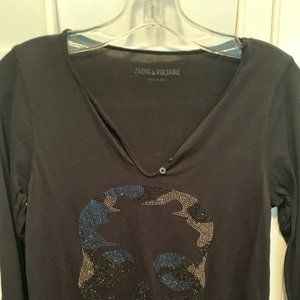 Zadig & Voltaire Embellished Henley